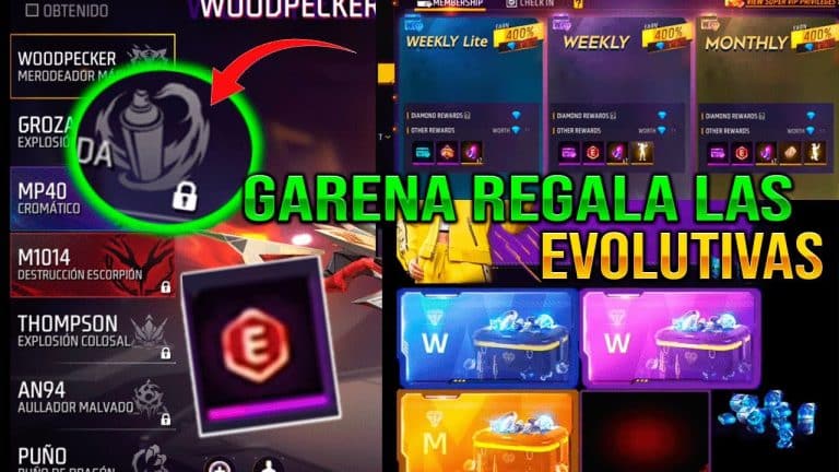 como obtener armas evolutivas en la ruleta de free fire