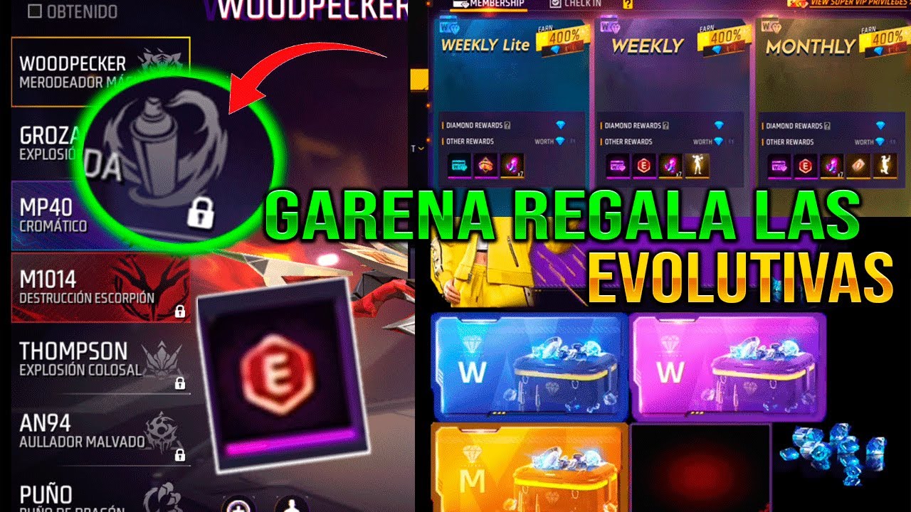 como conseguir armas evolutivas en free fire gratis